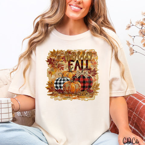 Oil Painted Hello Fall 5972 DTF