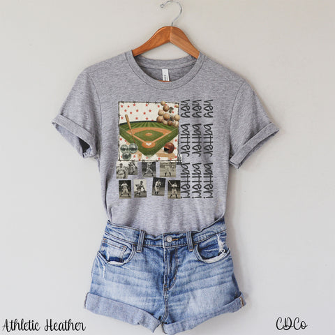 Hey Batter Vintage Baseball Collage 2560 DTF