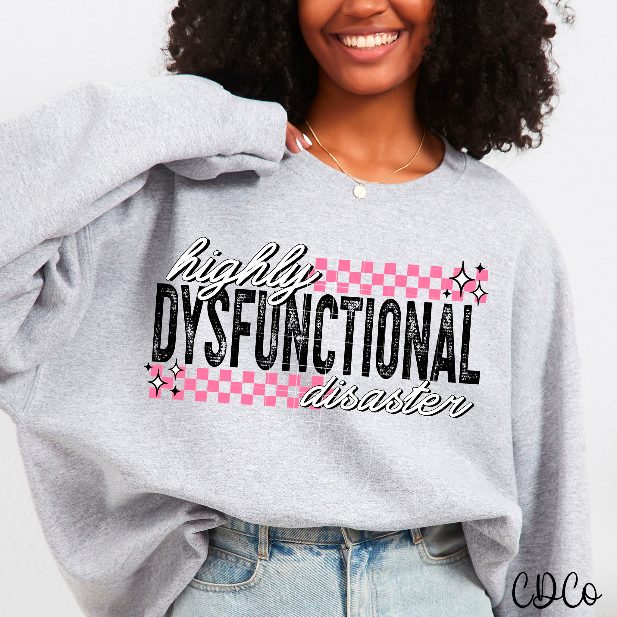 Highly Dysfunctional Disaster Pink 2942 DTF