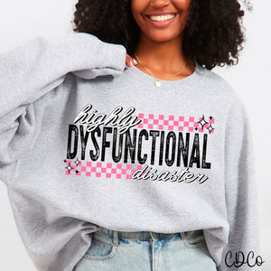 Highly Dysfunctional Disaster Pink 2942 DTF