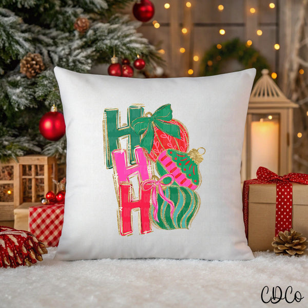 Ho Ho Ho Stacked Bulbs 10081 DTF