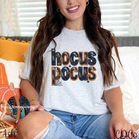 Hocus Pocus Web Faux Embroidery DTF