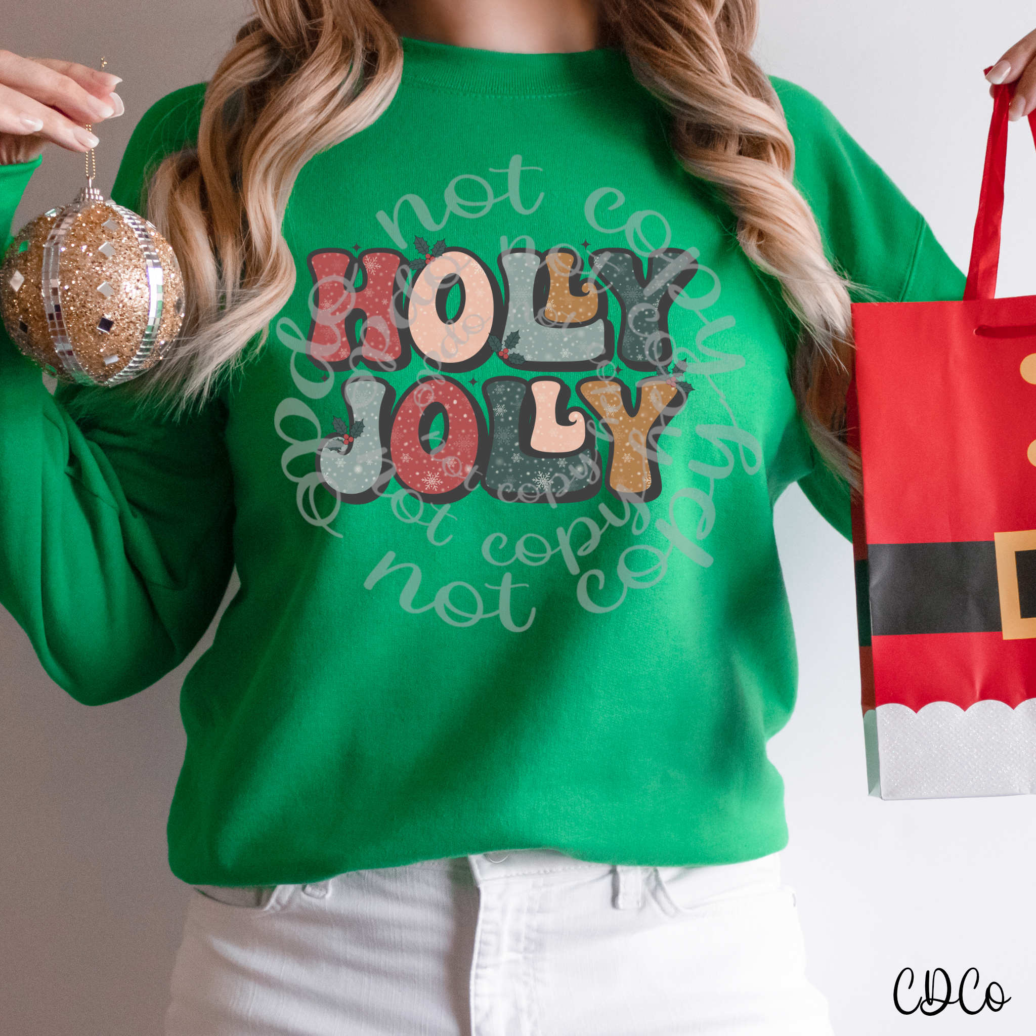 Retro Holly Jolly 2259 DTF
