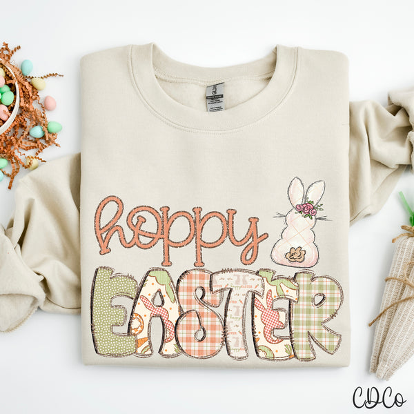Hoppy Easter Dot Plaid Bunny 3568 DTF