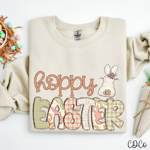 Hoppy Easter Dot Plaid Bunny 3568 DTF