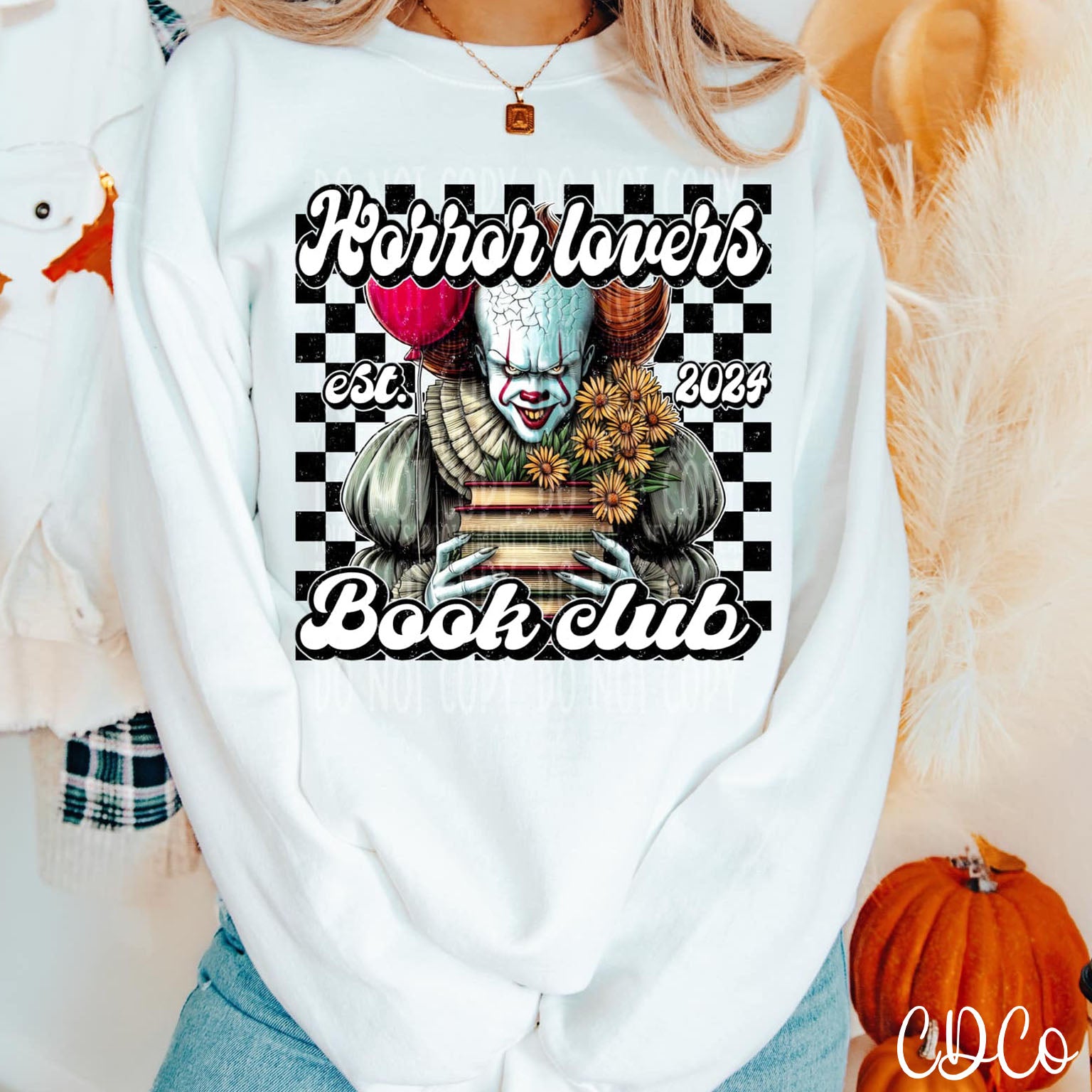 Horror Lovers Book Club PW DTF