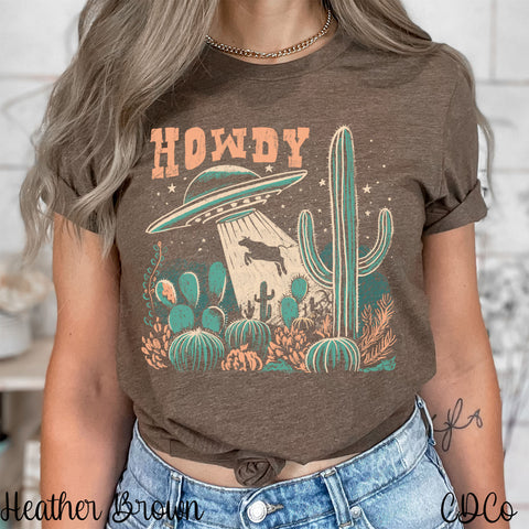 Howdy UFO Cow DTF