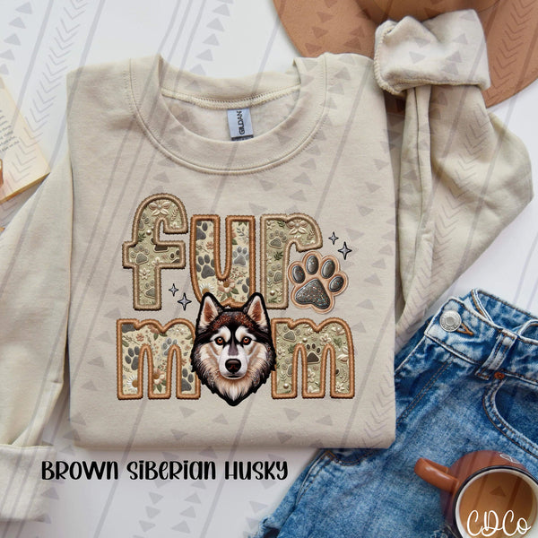 Fur Mom Dog Faux Embroidery DTF (3 of 6)