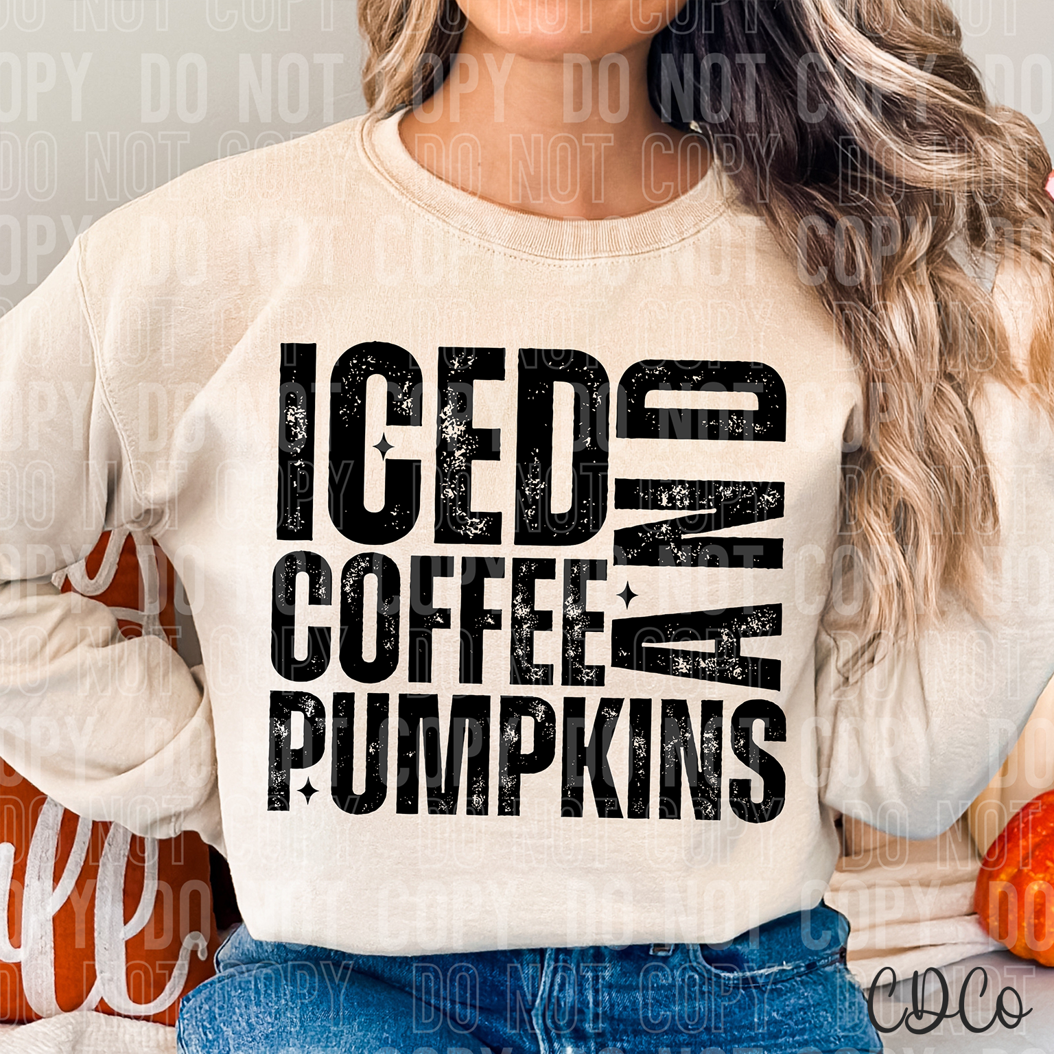 Iced Coffee and Pumpkins 6456 DTF