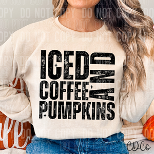 Iced Coffee and Pumpkins 6456 DTF