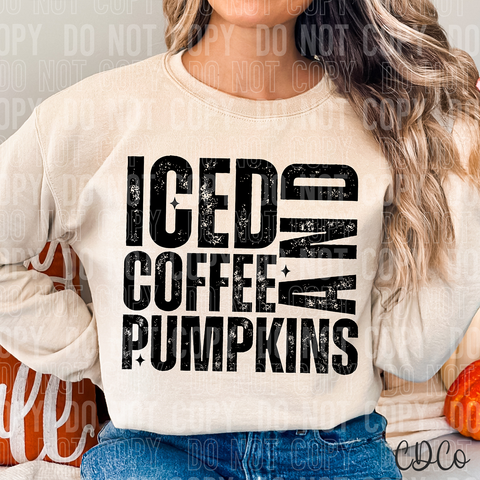 Iced Coffee and Pumpkins 6456 DTF