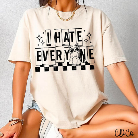 I Hate Everyone Raccoon 2995 DTF