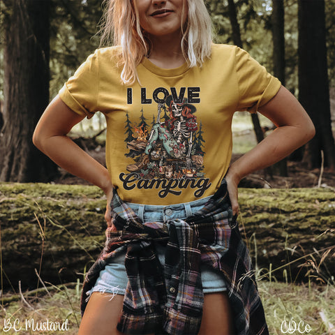 I Love Camping Boho Skellie DTF