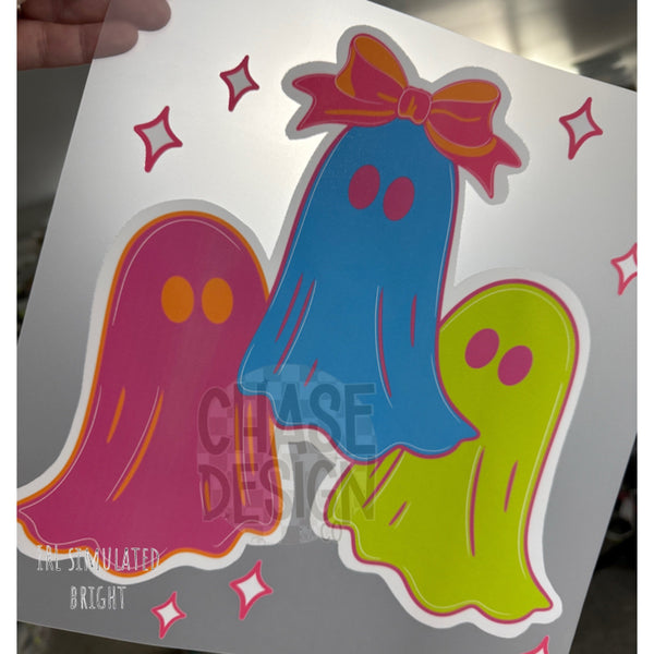 Neon/Bright Ghosts DTF *color will vary, see IRL*