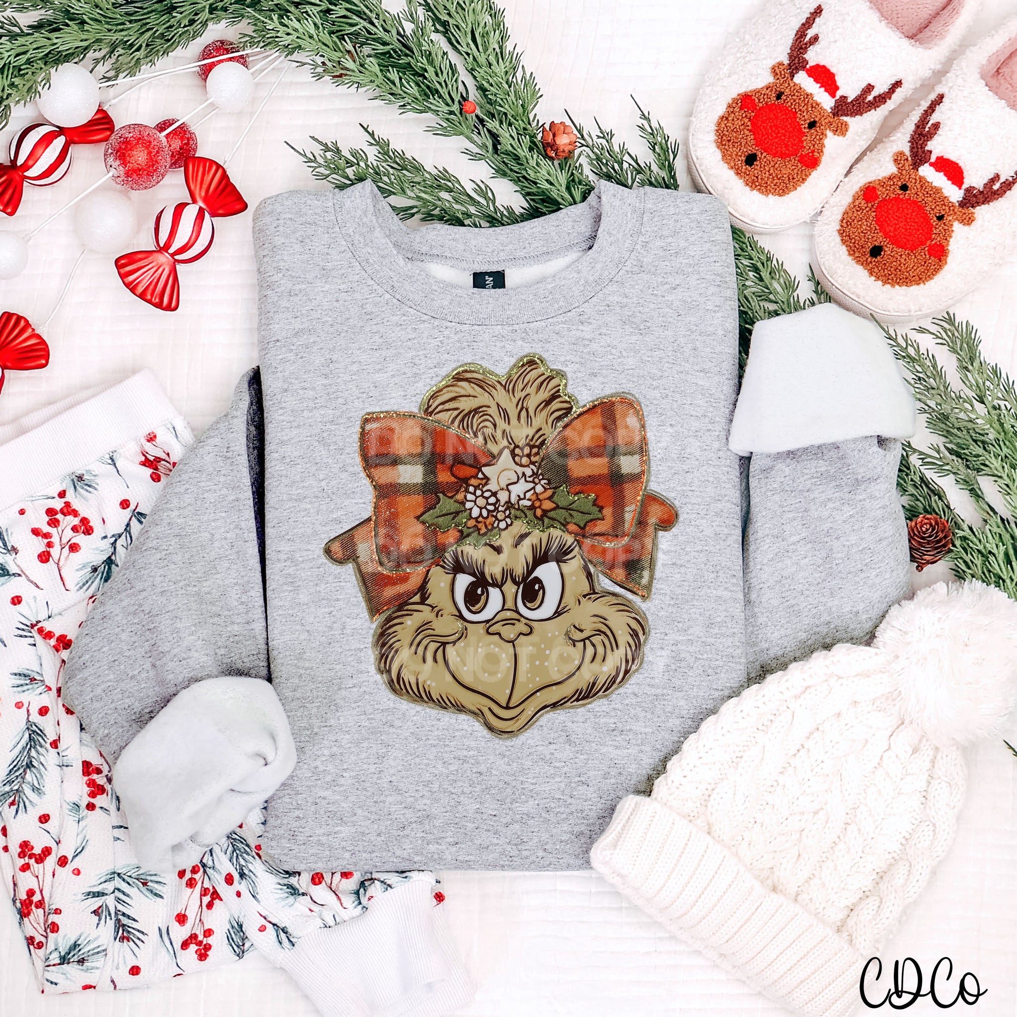 GG Her Plaid Bow 7582 DTF