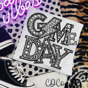 Faux Bling Game Day Bolt DTF