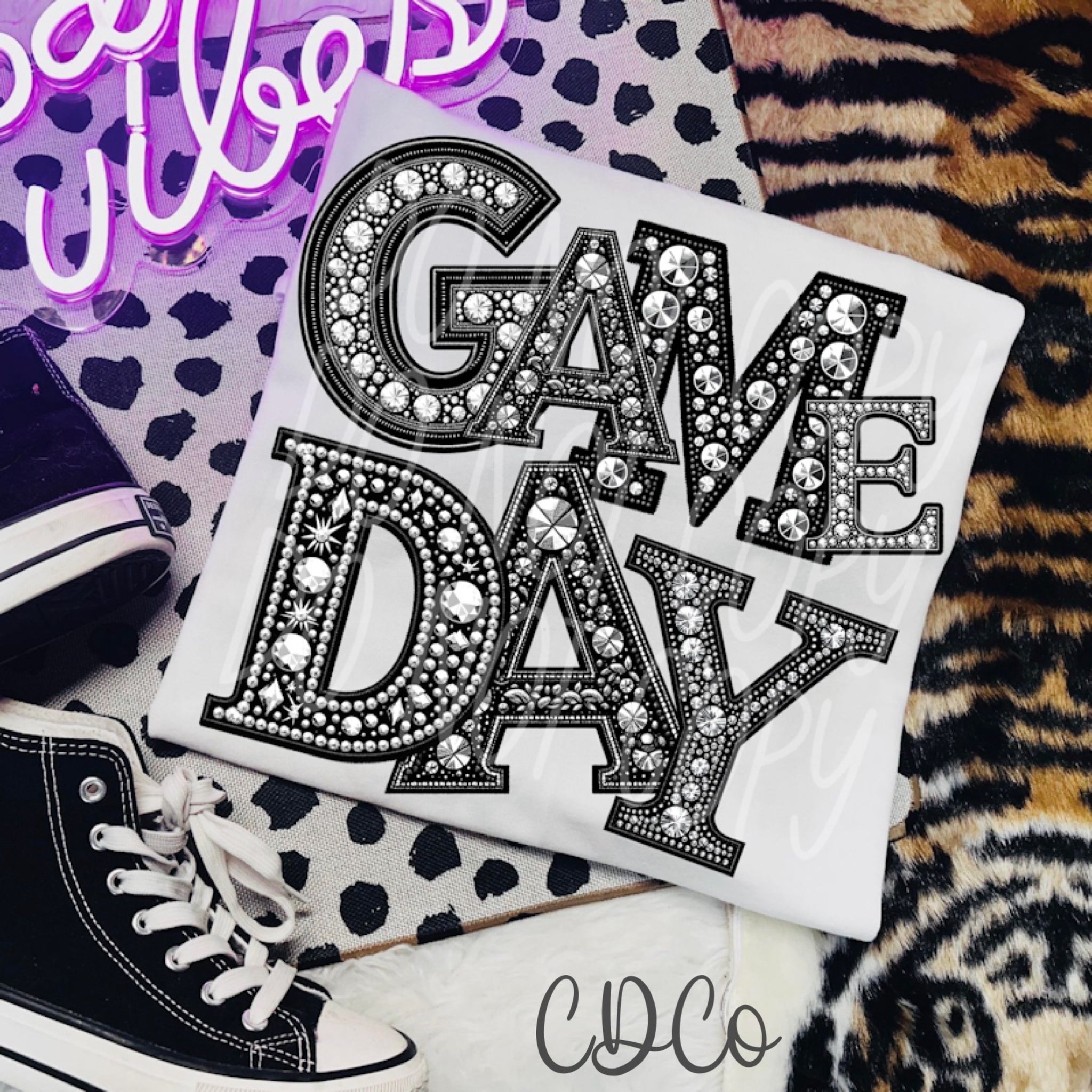 Faux Bling Game Day DTF