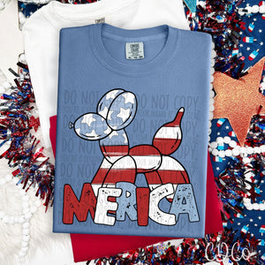 Merica Balloon Dog 5280 DTF