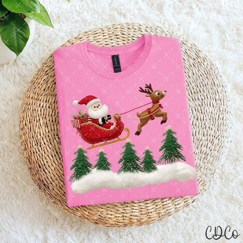 Santa With Sleigh - 8006 DTF