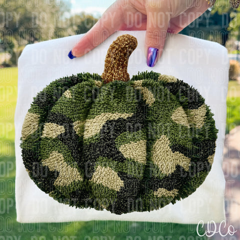 Camo Pumpkin Faux Yarn - 8035 DTF