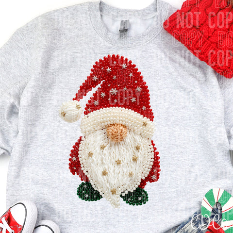 Christmas Gnome Faux - 8040 DTF