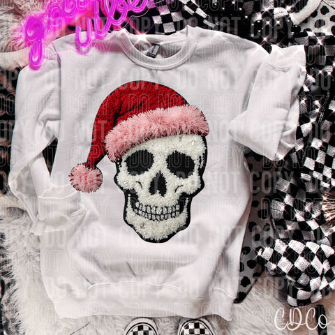 Christmas Skeleton Faux - 8041 DTF