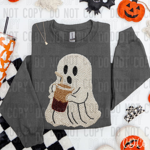 Ghost Coffee Faux Pearls - 8051 DTF
