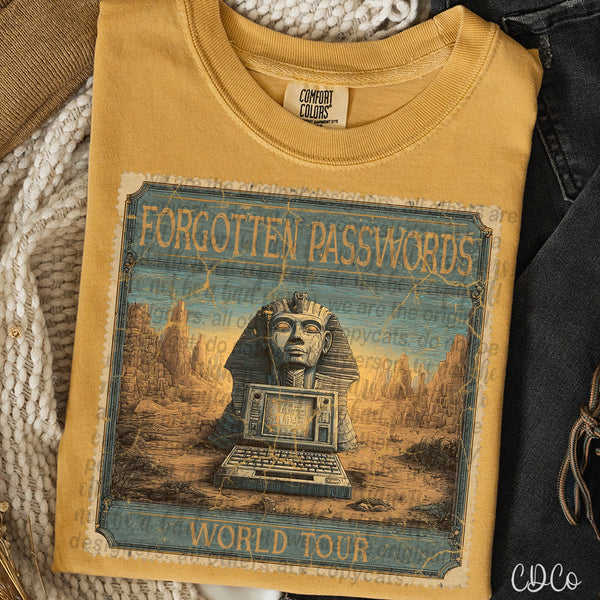 Whimsy World Tour Stamps Vintage 1 of 1 DTF