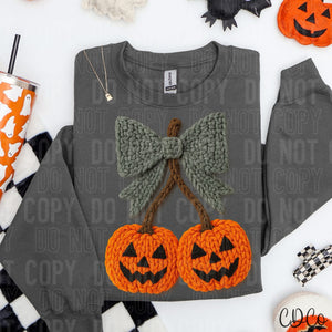 Pumpkin Bow Faux Yarn - 8053 DTF