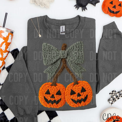 Pumpkin Bow Faux Yarn - 8053 DTF