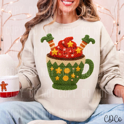 Hot Cocoa Elf - 8058 DTF