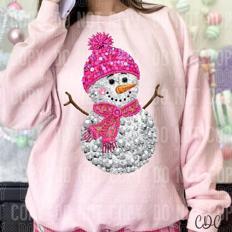 Snowman Pink - 8062 DTF