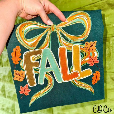 Fall Leaves Bow 5798 DTF