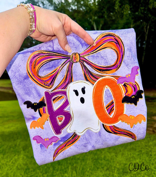 Boo Ghost Bats Bows 5797 DTF