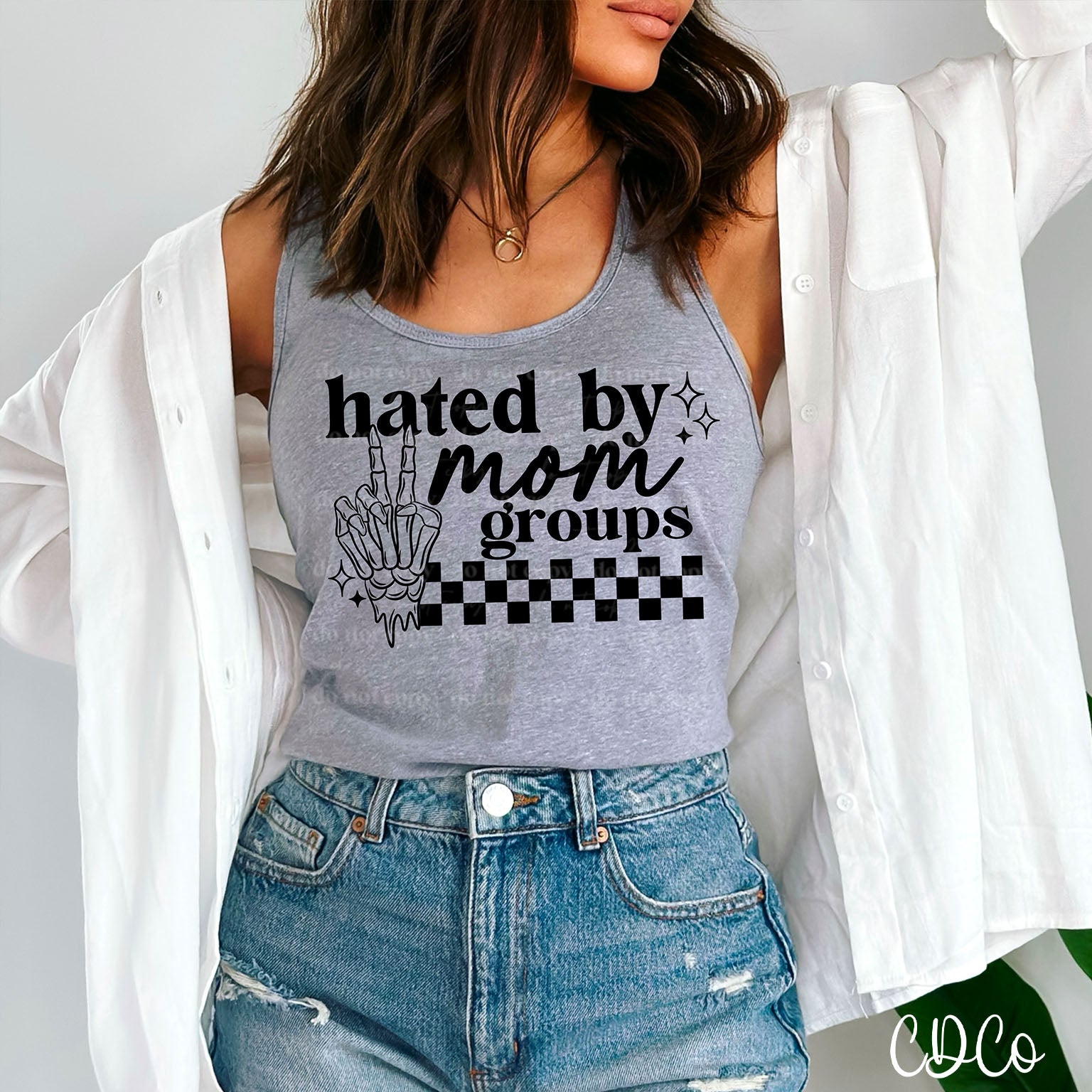 Hated By Mom Groups Black 3457 DTF
