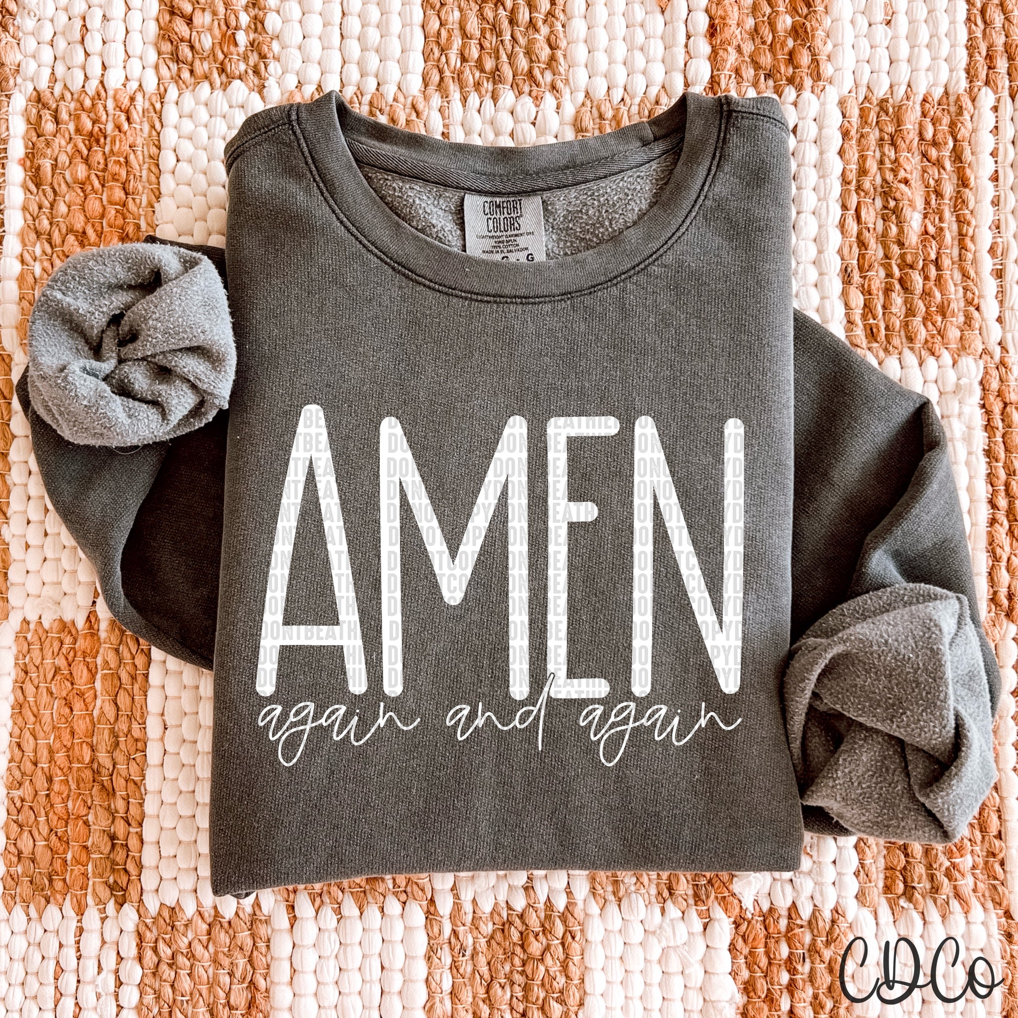 Amen Again and Again / White - 8102 DTF