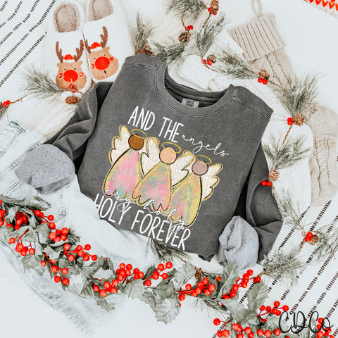 And The Angels Cry / White - 8104 DTF