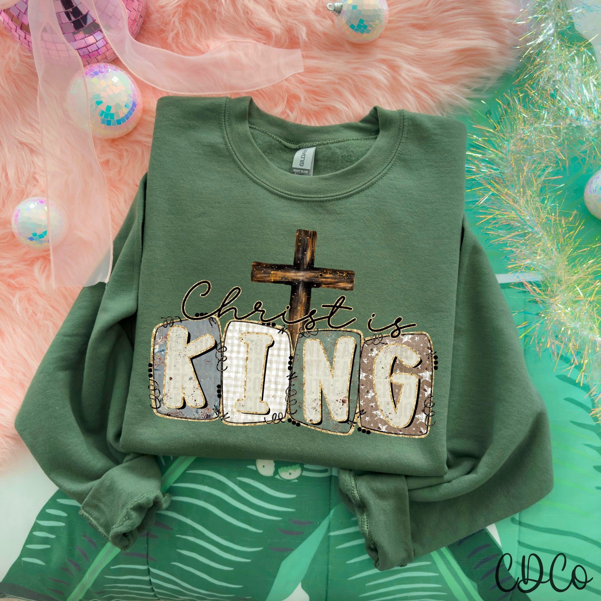 Christ King With Cross - 8107 DTF
