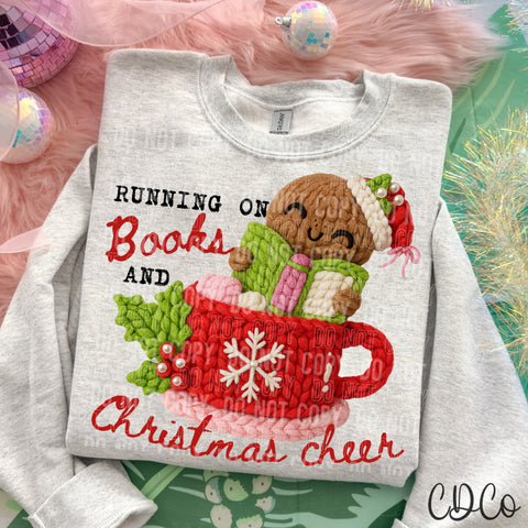 Running On Books And Christmas Cheer - 8119 DTF
