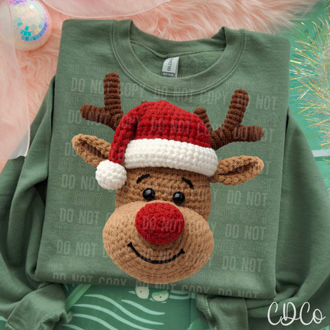 Reindeer Faux Face - 8120 DTF