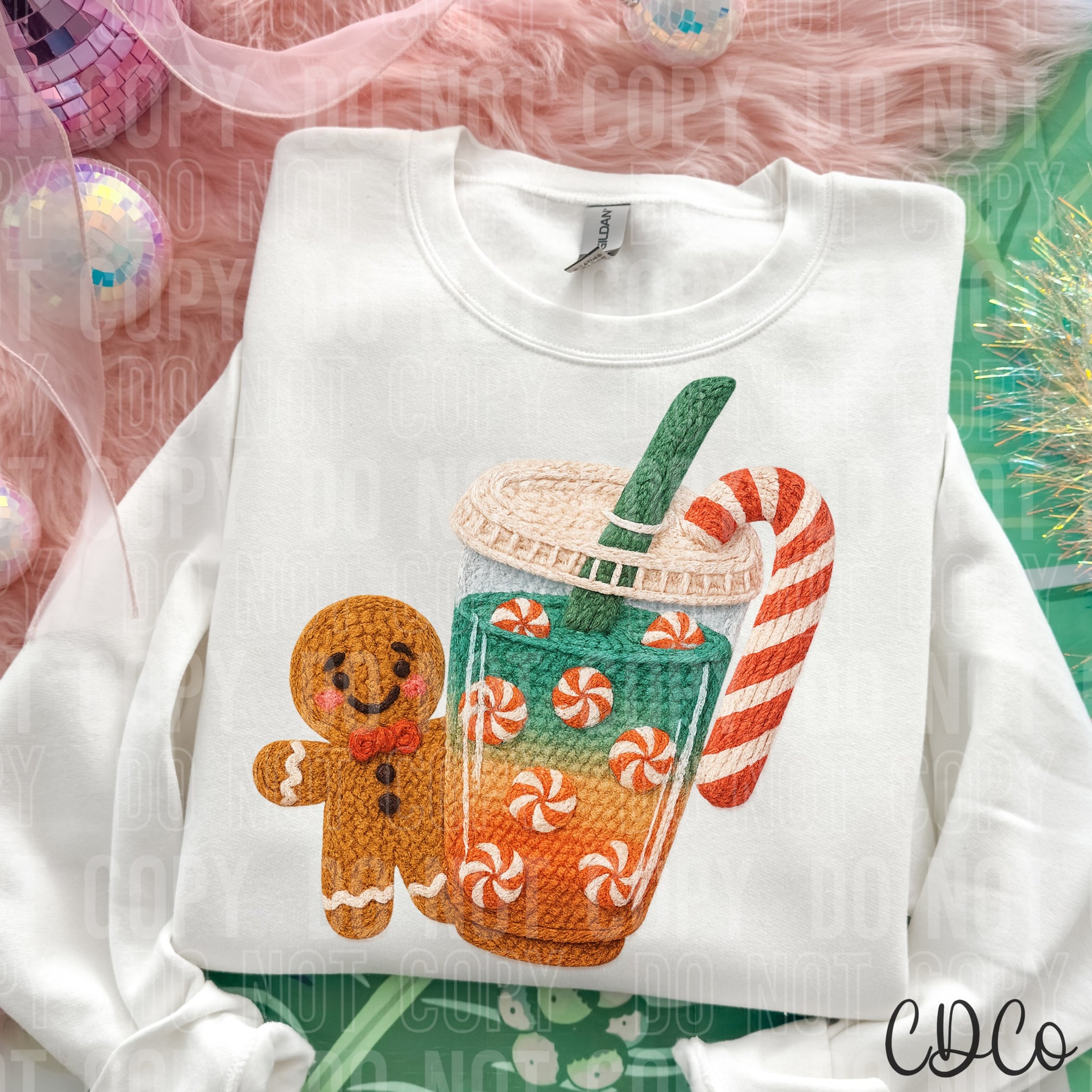 Gingerbread Candy Cane - 8128 DTF