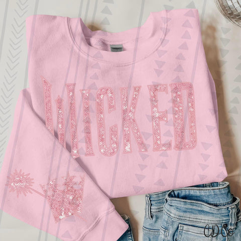 Wicked Pink Sequin w/Sleeve (4.5") 3303 DTF