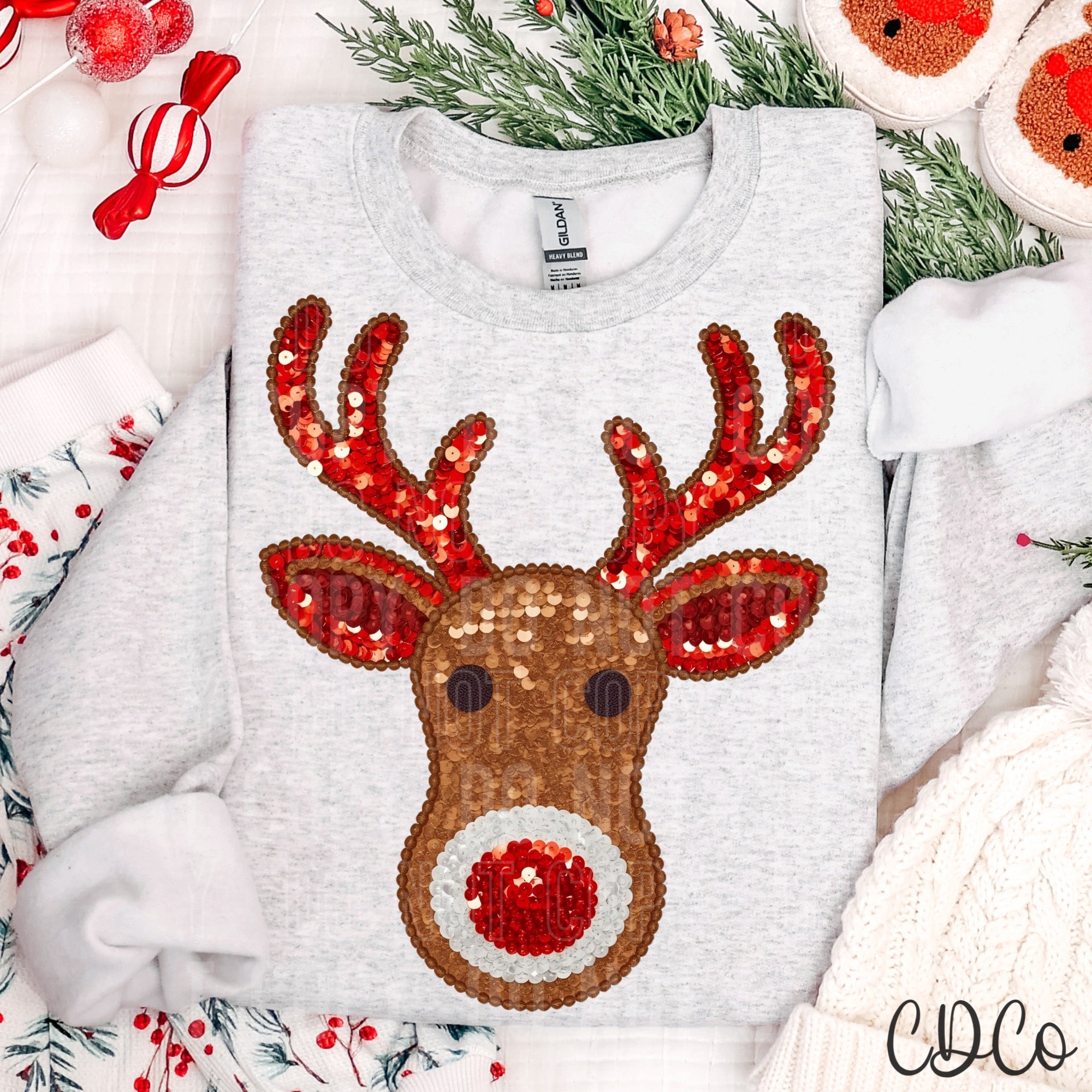 Reindeer Face - 8139 DTF