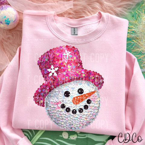 Snowman Sequins - 8140 DTF