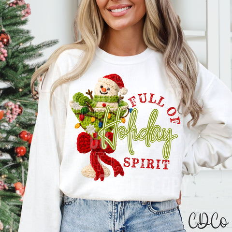 Full Of Holiday Spirit  - 8142 DTF