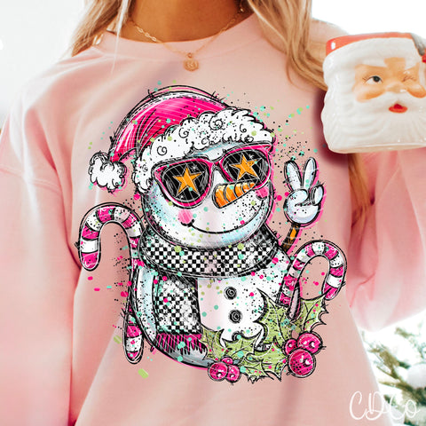 Doodle Snowman NO Lights - 8156 DTF