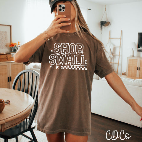 Shop Small Checkered White 6428 DTF