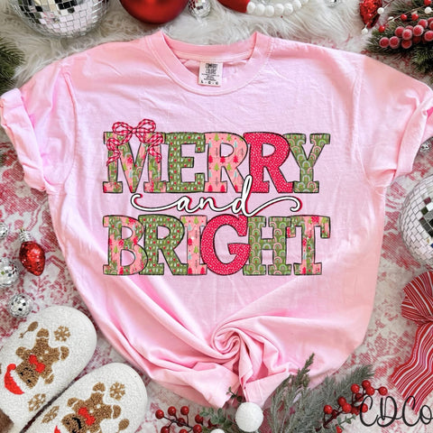 Merry And Bright  - 8198 DTF