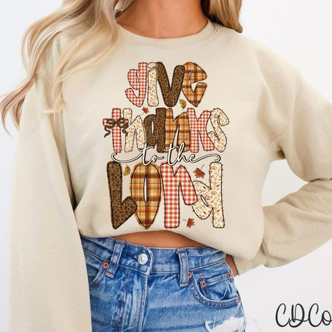 Give Thanks To The Lord - 8209 DTF