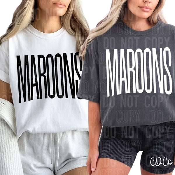 Oversized Text Mascots 9 of 12 DTF